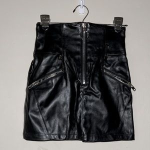 Fashion Nova faux leather mini skirt